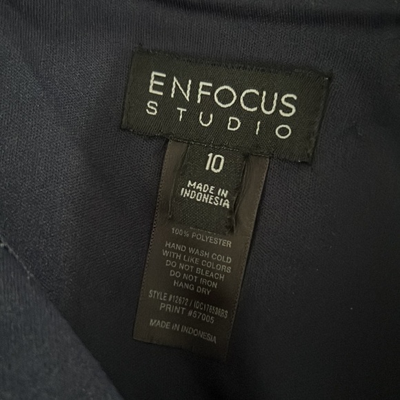 Enfocus Studio Fit and Flare V Neck Dress Size 10 - Picture 5 of 6
